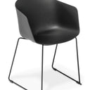 Max Tub Sled Chair - Black at online8 furniture store Auckland