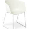 Max Tub Sled Chair - White at online8 furniture store Auckland