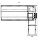 Maxim Executive Desk with Side Cabinet at online8 furniture store Auckland