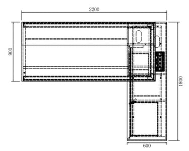 Maxim Executive Desk with Side Cabinet at online8 furniture store Auckland