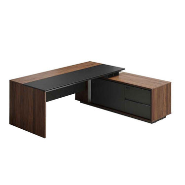 Maxim Executive Desk with Side Cabinet at online8 furniture store Auckland