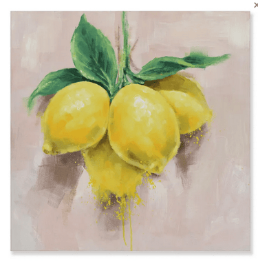 Mediterranean Lemon Oil Painting 60x60 at online8 furniture store Auckland