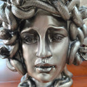 Medusa Head Sculpture - Antique Bronze at online8 furniture store Auckland