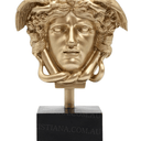 Medusa Statue on Stand - Gold at online8 furniture store Auckland