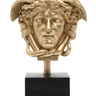 Medusa Statue on Stand - Gold at online8 furniture store Auckland
