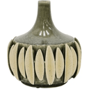 Melia 3D Ceramic Vase - Olive at online8 furniture store Auckland