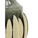 Melia 3D Ceramic Vase - Olive at online8 furniture store Auckland