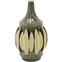 Melia 3D Ceramic Vase - Olive at online8 furniture store Auckland