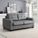 Melody 2 Seat Sofabed - Grey at online8 furniture store Auckland