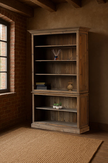 Merchants Bookshelf - Reclaimed Pine at Online8 Furniture Auckland NZ