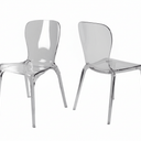 Mercury Transparent Dining Chair - S/2 at Online8 Furniture Auckland NZ