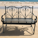 Metal Bench with Arms at online8 furniture store Auckland