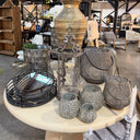 Metal French Lantern with Glass Insert at online8 furniture store Auckland