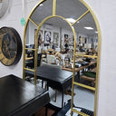 Metal Gold Arch Floor Mirror at online8 furniture store Auckland