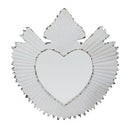 Metal Heart Mirror – Vintage White at Online8 Furniture Auckland NZ