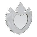 Metal Heart Mirror – Vintage White at Online8 Furniture Auckland NZ