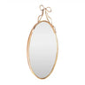 Metal Mirror Bow Oval at online8 furniture store Auckland