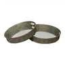 Metal Mirror Tray Set/2 at online8 furniture store Auckland