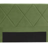 Metro Diamond Stitched Headboard Double/Queen - Velvet Olive at online8 furniture store Auckland