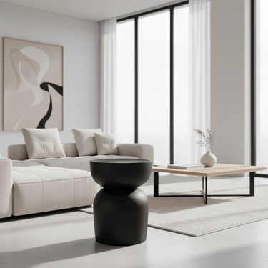 MGO Waist Stool - Black at Online8 Furniture Auckland NZ