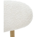 Mia Boucle & Oak Dining Chair - White at online8 furniture store Auckland