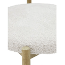 Mia Boucle & Oak Dining Chair - White at online8 furniture store Auckland