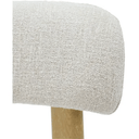 Mia Linen & Oak Dining Chair - Beige Fleck at online8 furniture store Auckland