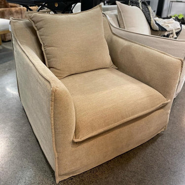 Miami Slip Cover Armchair - Sand at online8 furniture store Auckland