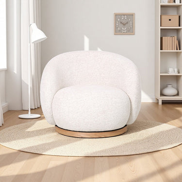 Miami Swivel Chair XL - Seashell at Online8 Furniture Auckland NZ