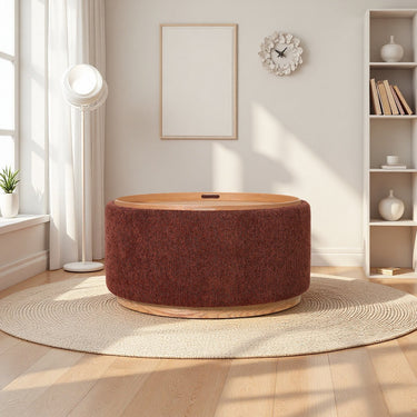 Miami Tray Ottoman XL - Burnt Ochre at Online8 Furniture Auckland NZ