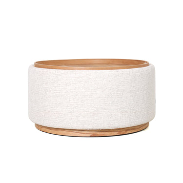 Miami Tray Round Ottoman - Seashell at Online8 Furniture Auckland NZ