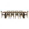 Michigan French Iron Dining Suite - 10 Seater at online8 furniture store Auckland