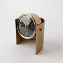 Mid-Century Curved Antique Brass Clock at Online8 Furniture Auckland NZ