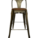 Mid Century Leather Barstool at online8 furniture store Auckland