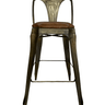 Mid Century Leather Barstool at online8 furniture store Auckland