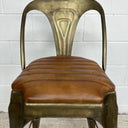 Mid Century Leather Barstool at online8 furniture store Auckland