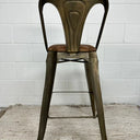 Mid Century Leather Barstool at online8 furniture store Auckland
