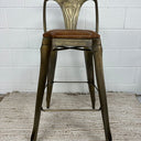 Mid Century Leather Barstool at online8 furniture store Auckland