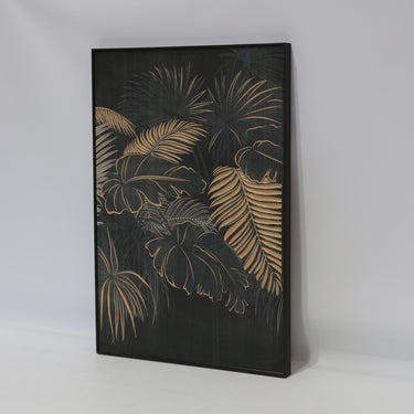 Midnight Palms Etched Wall Art at Online8 Furniture Auckland NZ