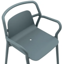 Mila Stackable Outdoor Dining Chair - Ocean - Set of 4 at online8 furniture store Auckland