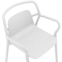 Mila Stackable Outdoor Dining Chair - White - Set of 4 at online8 furniture store Auckland