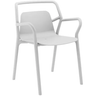 Mila Stackable Outdoor Dining Chair - White - Set of 4 at online8 furniture store Auckland