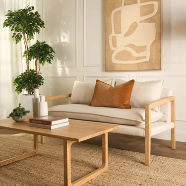 Milano Sofa with Cushions - Natural at online8 furniture store Auckland