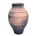 Miles Ribbed Floor Pot - Rustic Brown at Online8 Furniture Auckland NZ
