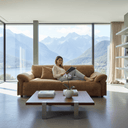 Miley 3 Seat Sofa - Tobacco at online8 furniture store Auckland