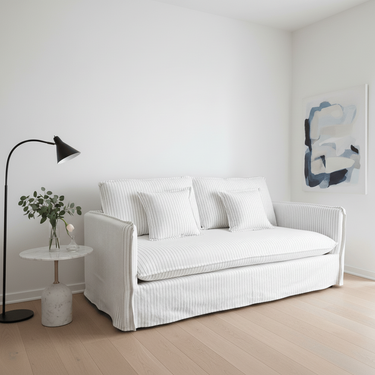 Milford 2 Seater Sofa - White & Grey at Online8 Furniture Auckland NZ