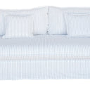 Milford 3 Seater Sofa - White, Grey Pinstripes at Online8 Furniture Auckland NZ