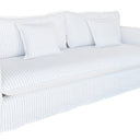 Milford 3 Seater Sofa - White, Grey Pinstripes at Online8 Furniture Auckland NZ