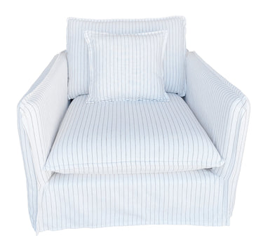 Milford Armchair - White & Grey at Online8 Furniture Auckland NZ