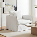 Milford Armchair - White & Grey at Online8 Furniture Auckland NZ